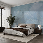 Wall murals Drawing of a mountain