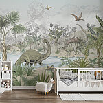Wall murals Drawing of a dinosaur
