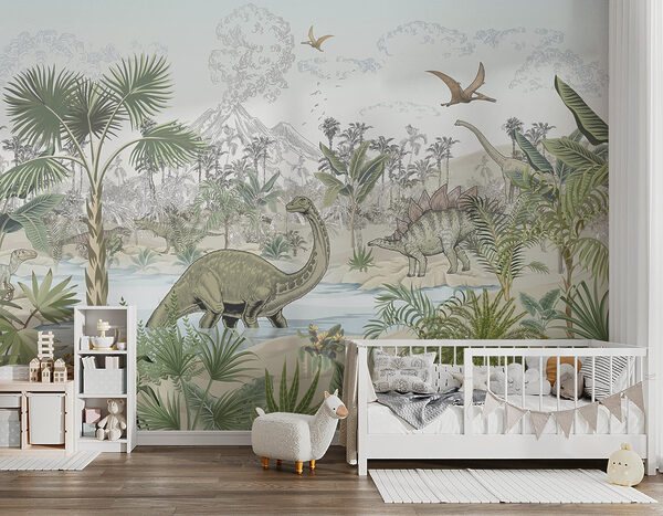 Wall murals Wall murals Drawing of a dinosaur (SKU: u98674)