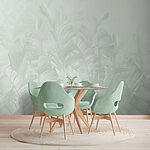 Wall murals Mint leaves pattern, elegant design.