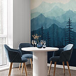 Wall murals Silhouette of a tree