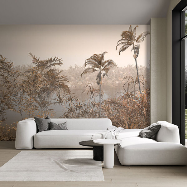 Palm tree next to a body of water Wall murals Palm tree next to a body of water