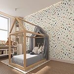 Wall murals Colorful spots on a white background