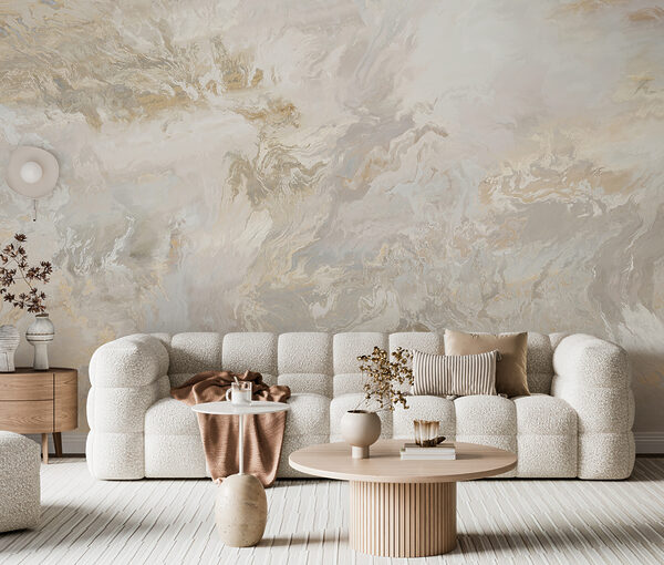 Wall murals Wall murals Elegant swirling marble texture pattern. (SKU: u97557)