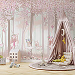Wall murals Cartoon of a ballerina