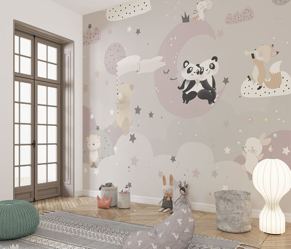 Cartoon of a bear Wall murals Cartoon of a bear