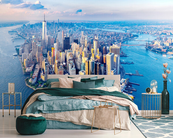 Blue sky with clouds Wall murals Blue sky with clouds