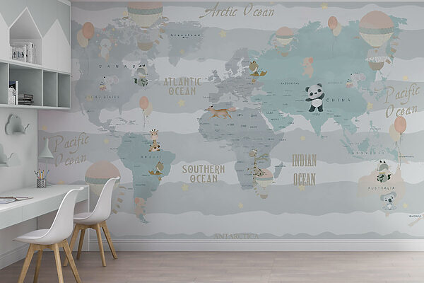 Hot air balloon in the sky Wall murals Hot air balloon in the sky