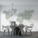 Wall mural Map of the world