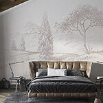 Wall mural Drawing of a bird