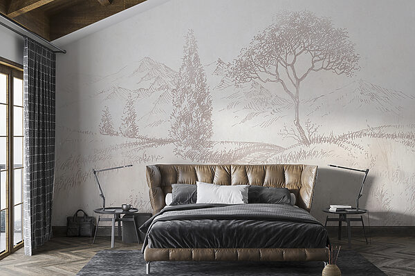 Wall mural Wall mural Drawing of a bird (SKU: u99570)