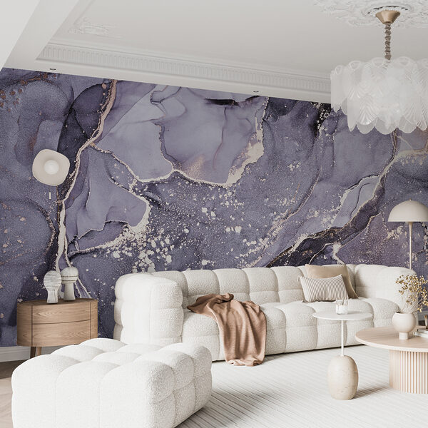 Wall murals Wall murals Abstract marble with textured waves (SKU: u93578v4)