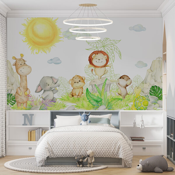 Giraffe with a smile Wall murals Giraffe with a smile