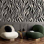 Wall mural Zebra stripes pattern on display