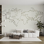 Wall mural Map of the world