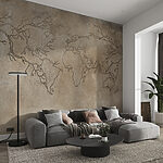 Wall murals Map of the world