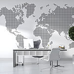 Wall mural Map of the world