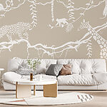 Wall murals White spotted cheetah on a branch