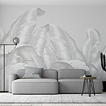 Wall murals Silver foliage creates elegant texture.