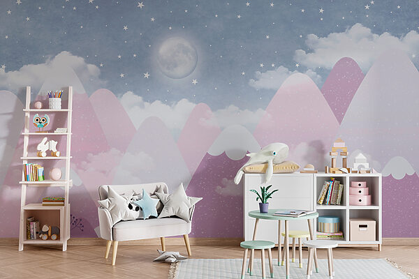 Full moon in the sky Wall murals Full moon in the sky