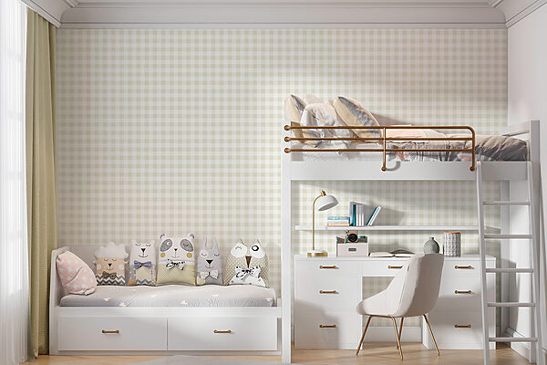 White and yellow checkered pattern Wall murals White and yellow checkered pattern