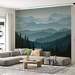 Wall murals Silhouette of a tree