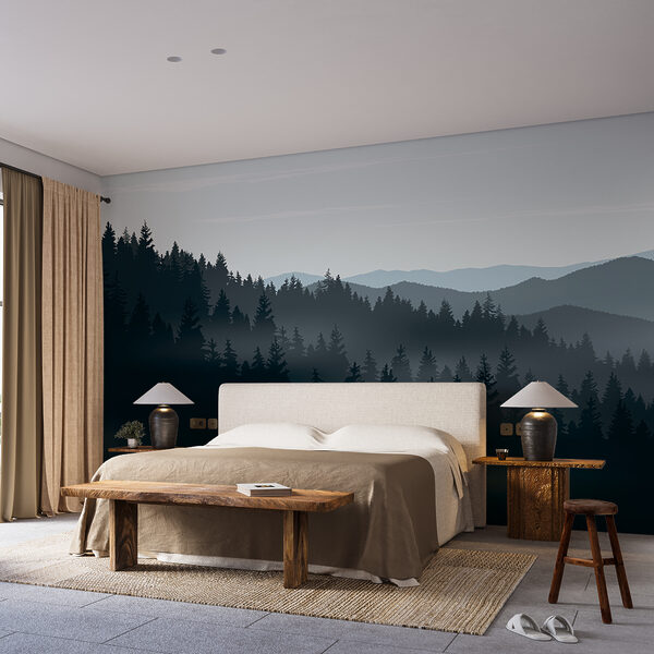 Blue sky with clouds Wall murals Blue sky with clouds