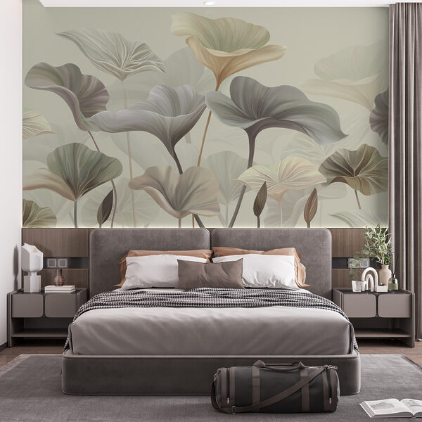 Wall murals Wall murals Gentle waves of delicate foliage (SKU: w00385)