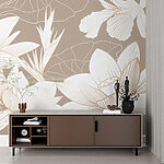 Wall murals Elegant floral pattern on soft background.