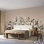 Wall murals Olive branches with muted colors.