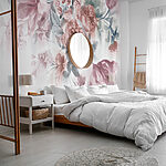 Wall murals Vintage floral pattern in soft hues