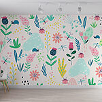 Wall murals Cartoon of a ladybug