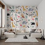 Wall mural Cartoon of a cow