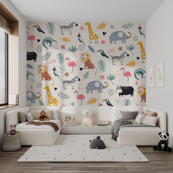 Wall mural Cartoon of a cow