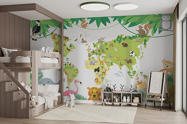 Cartoon of a lion Wall murals Cartoon of a lion
