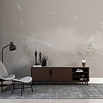 Wall murals White dragonfly with wings