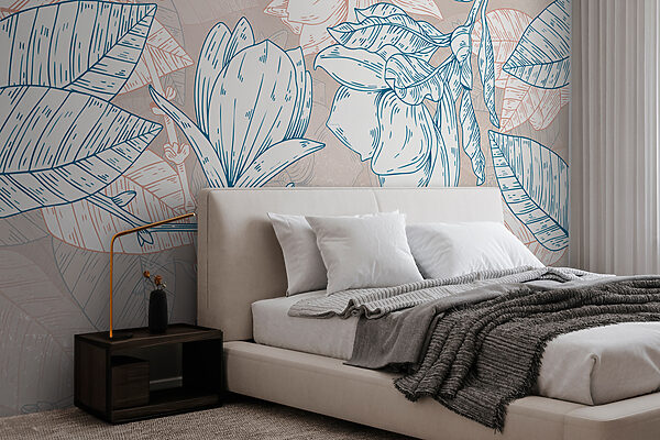 Drawing of a pinecone Wall murals Drawing of a pinecone