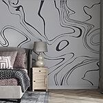 Wall murals Black letter o on a white background
