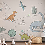 Wall murals Cartoon of a pterodactyl