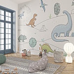 Wall mural Cartoon of a pterodactyl