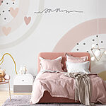 Wall murals Abstract pastel shapes and dots