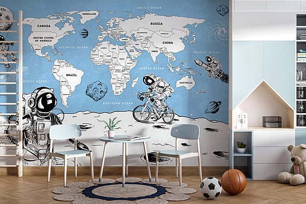 Wall mural Drawing of a person riding a bicycle (SKU: w00473) Wall mural Wall mural Drawing of a person riding a bicycle (SKU: w00473)