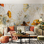 Wall murals Wildflowers dancing in the breeze