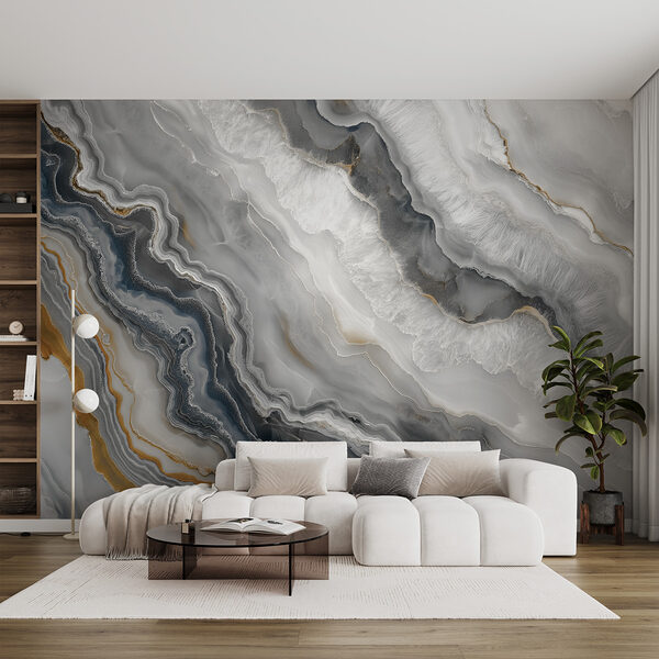 Marble texture with elegant swirls Wall murals Marble texture with elegant swirls
