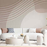 Wall murals Elegant abstract lines and curves.