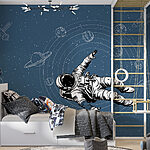Wall murals An astronaut floating in space