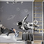 Wall mural An astronaut floating in space