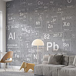 Wall murals White letter on a grey background