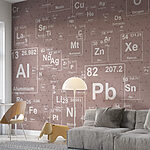 Wall mural Periodic table of elements background