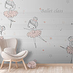 Wall murals Drawing of a ballerina